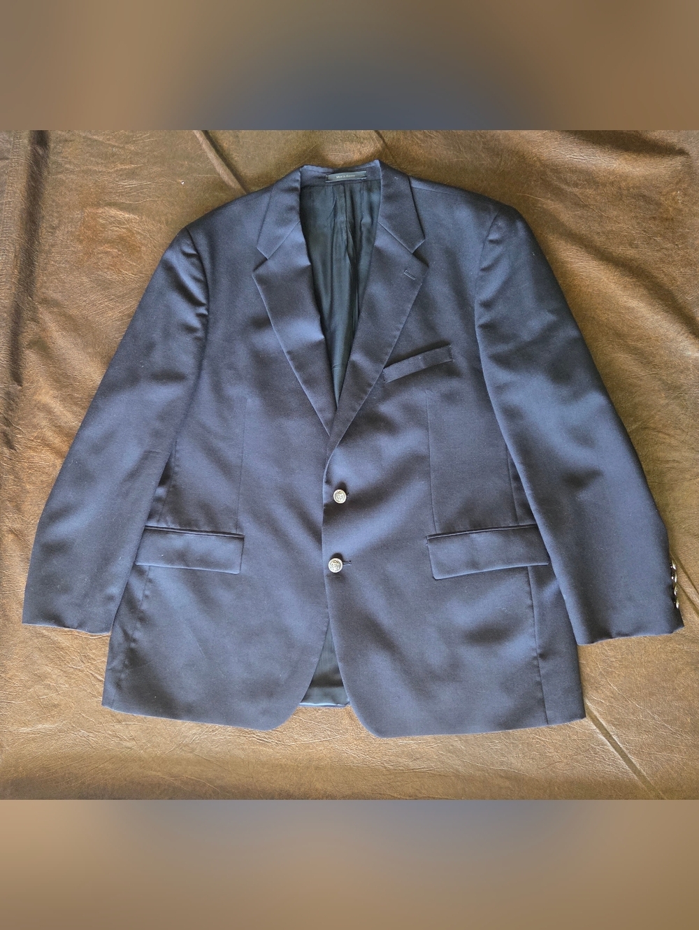 Vintage Men's CHAPS Ralph Lauren Navy Blue Blazer Size 50R